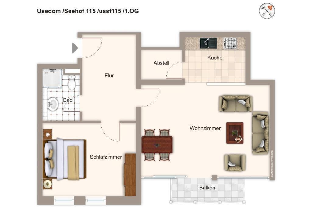 Seehof Seehof 115 Apartment เฮริงสดอร์ฟ ภายนอก รูปภาพ